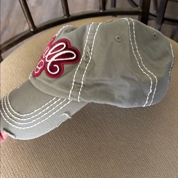 KBETHOS Hey Y’all Vintage Look Grey Cap - Picture 3 of 5